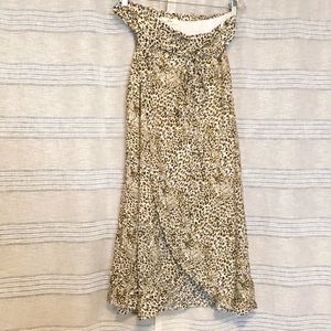 ENTRO WRAP LEOPARD PRINT SKIRT 1X